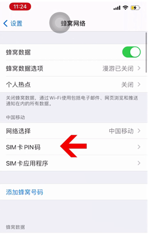 可克达拉苹果14维修网分享如何给iPhone14的SIM卡设置密码 