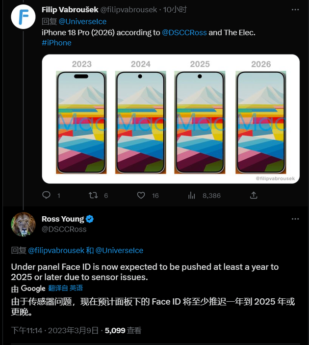 可克达拉苹果手机维修分享:屏下Face ID有什么优势？iPhone何时会有屏下Face ID？ 