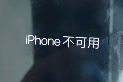 可克达拉苹果服务网点分享锁屏界面显示“iPhone 不可用”如何解决 